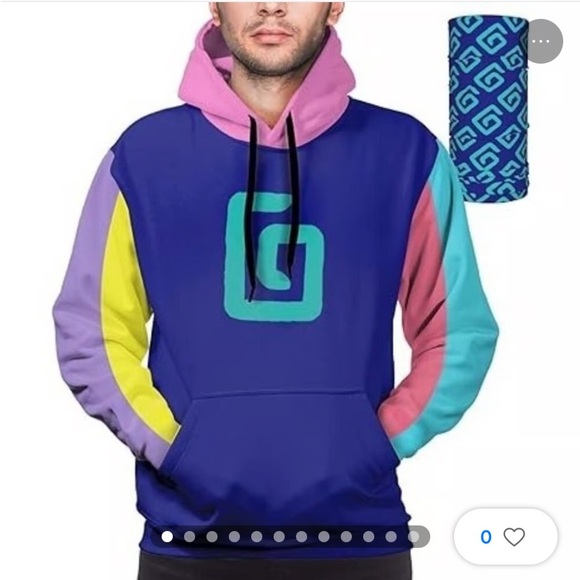 Karl Jacobs 2021 Enchantment Color Block  Gamer Hoodie - Picture 4 of 12